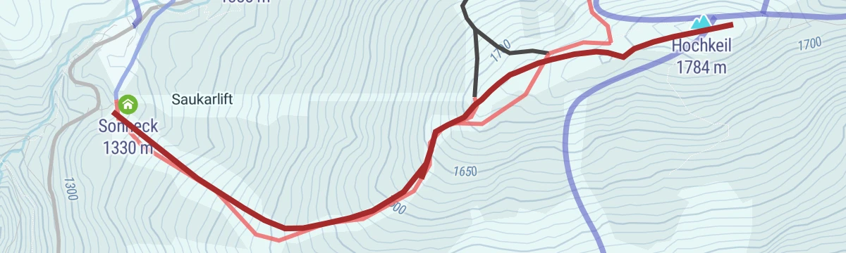 Route map: Dämmerungstour Saukar